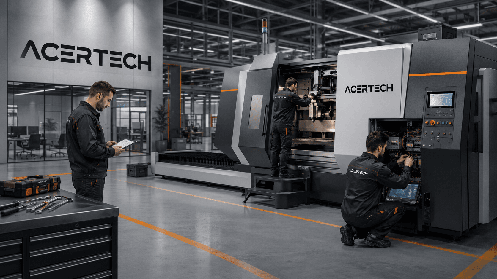 Acertech makina bakım ve teknik servis tanıtım görseli